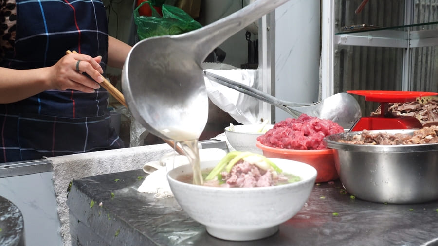 soupe pho bo Hanoi soupe au Vietnam