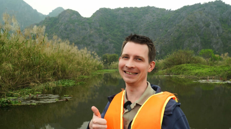Balade en barque à Van Long