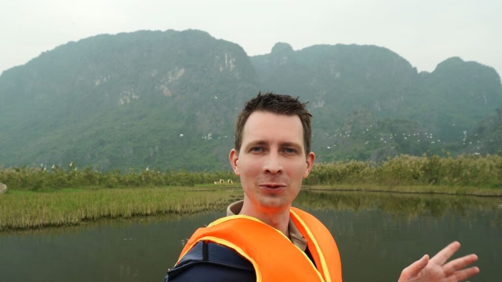 Balade en barque à Van Long