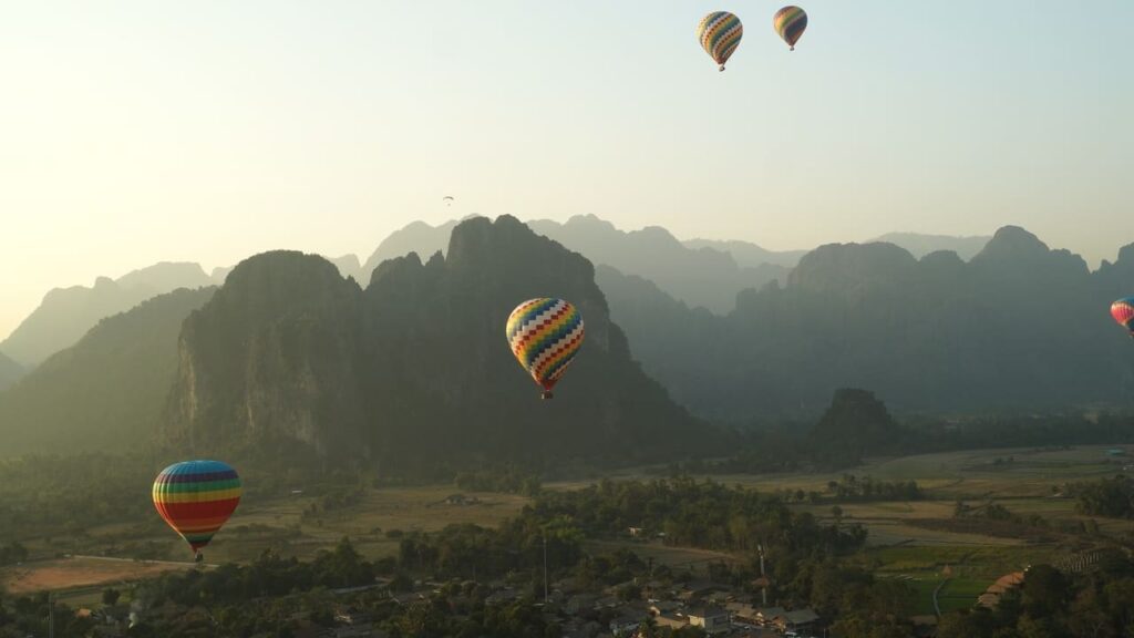 Montgolfière Laos Vang Vieng